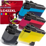 Pack 4 Tinteiros Brother LC422XL - Compatíveis